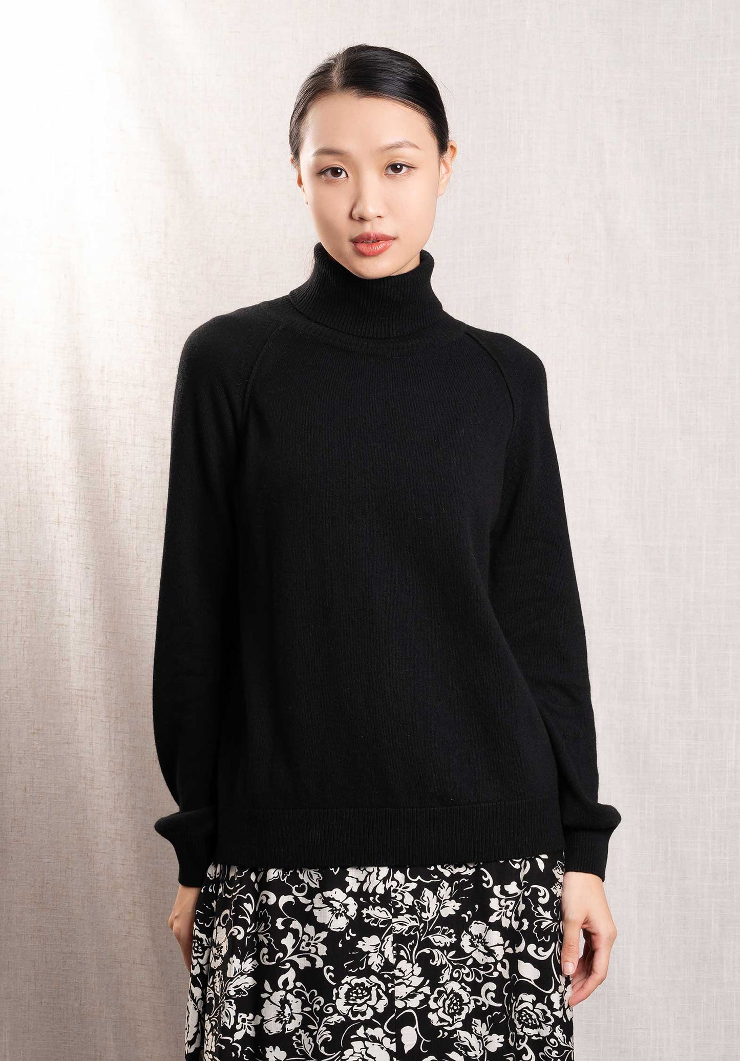 Turtleneck Knitted Paremo 9873 Noir