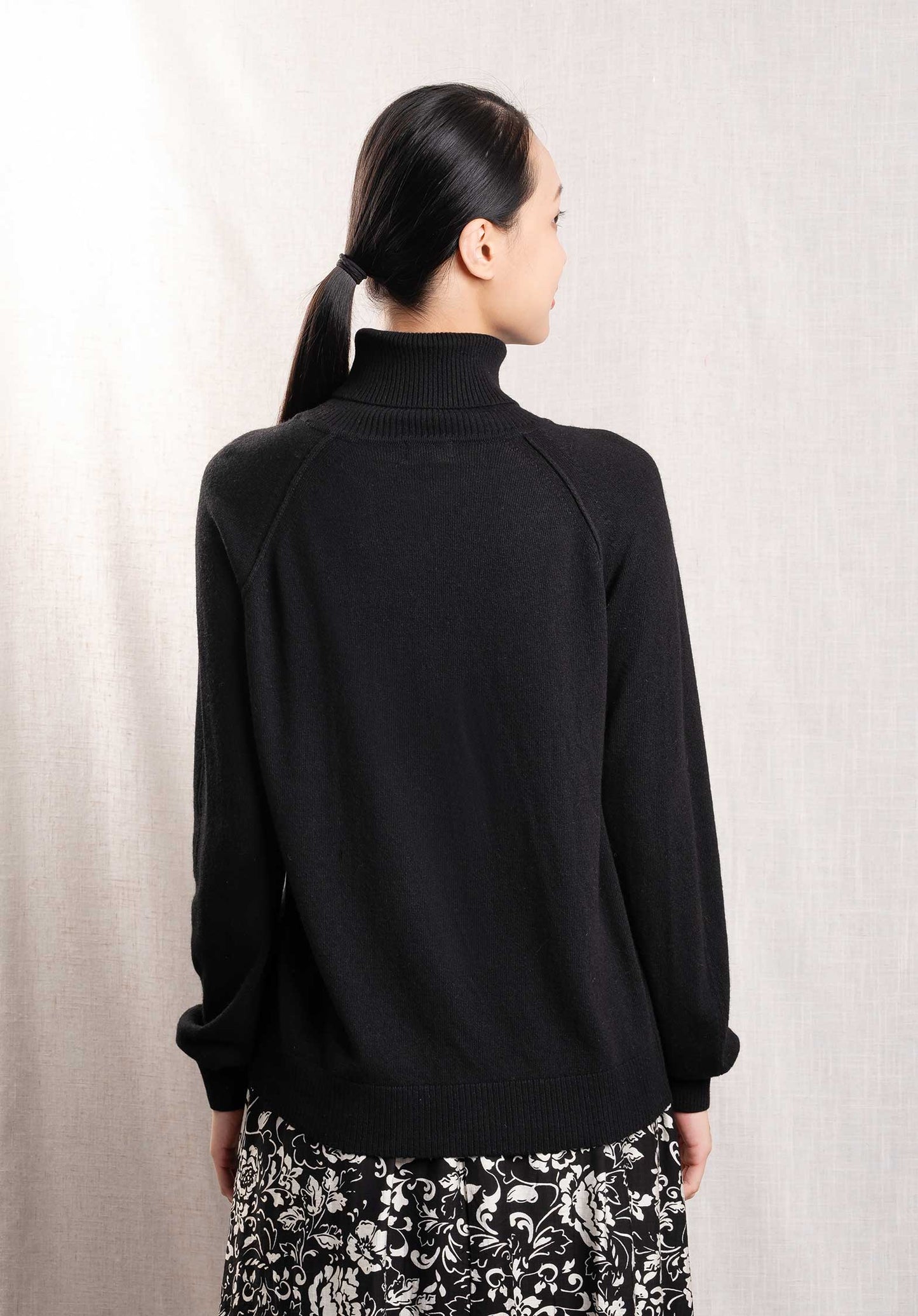 Turtleneck Knitted Paremo 9873 Noir