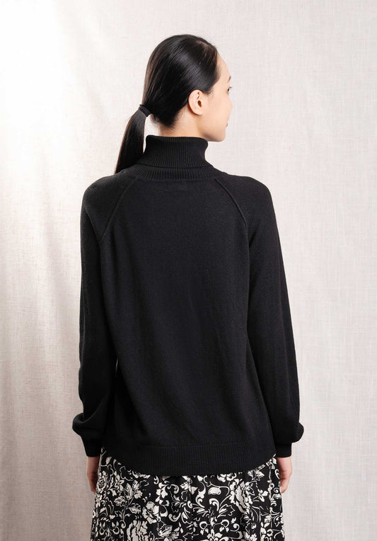Turtleneck Knitted Paremo 9873 Noir