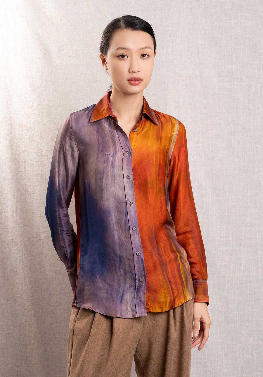 Shirt Ceza 9753 Violet-Orange