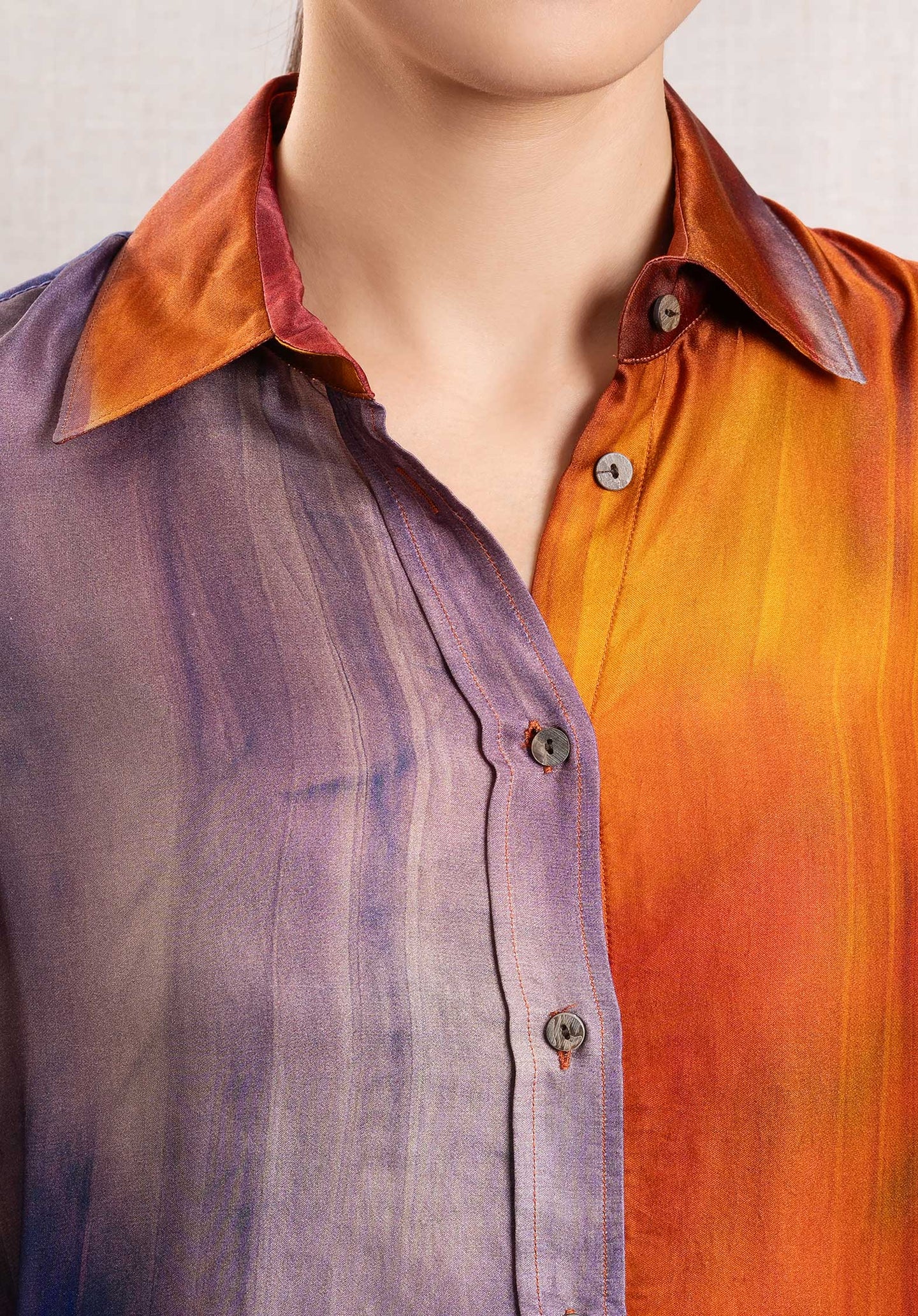 Shirt Ceza 9753 Violet-Orange