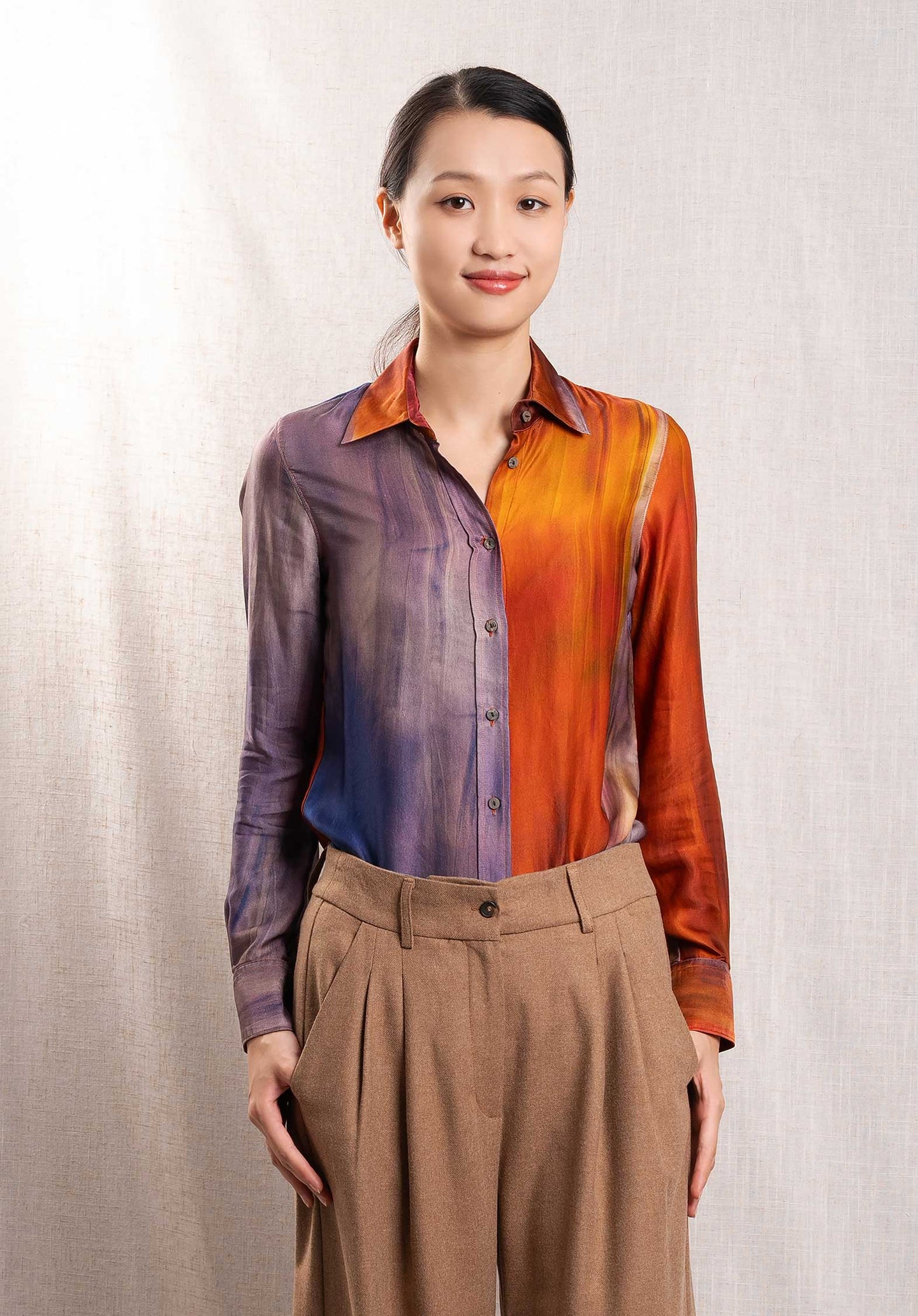 Shirt Ceza 9753 Violet-Orange