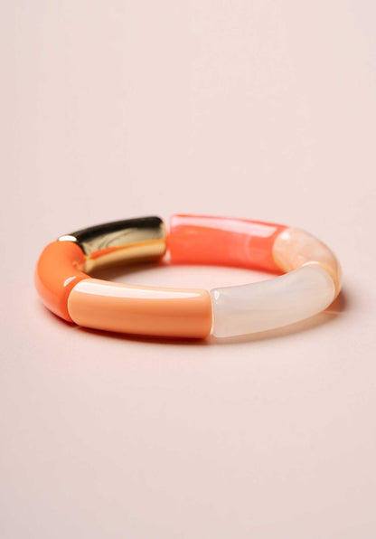 Bracelet Lithos Jonc Orange