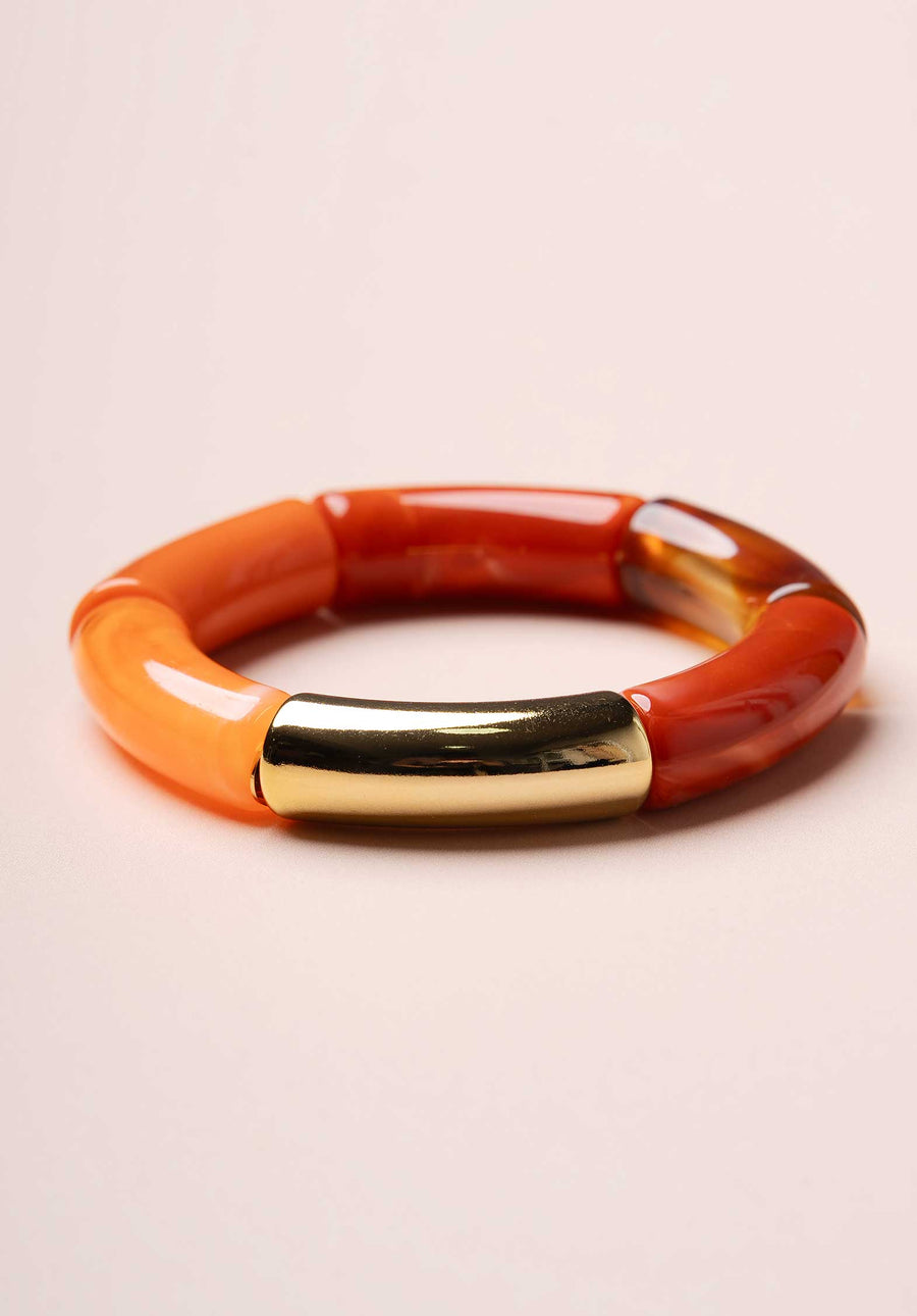 Bangle 23pabr01 Lithos Jonc Red-Gold