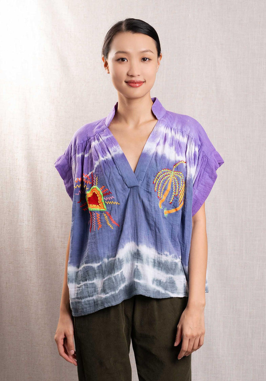 Blouse 177024 Purple-Heart