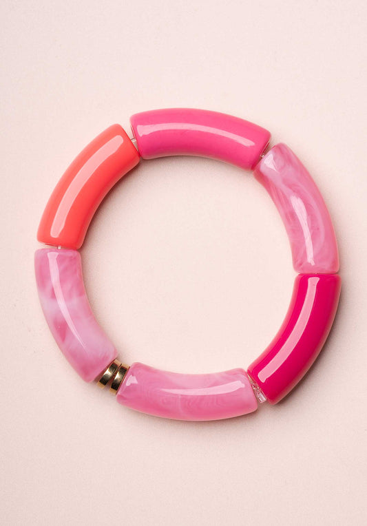 Bracelet Lithos Jonc Dark-Pink