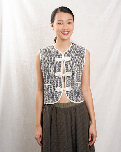 Gilet Vienna Vest Beige-Maze