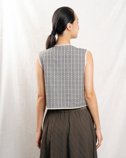 Gilet Vienna Vest Beige-Maze