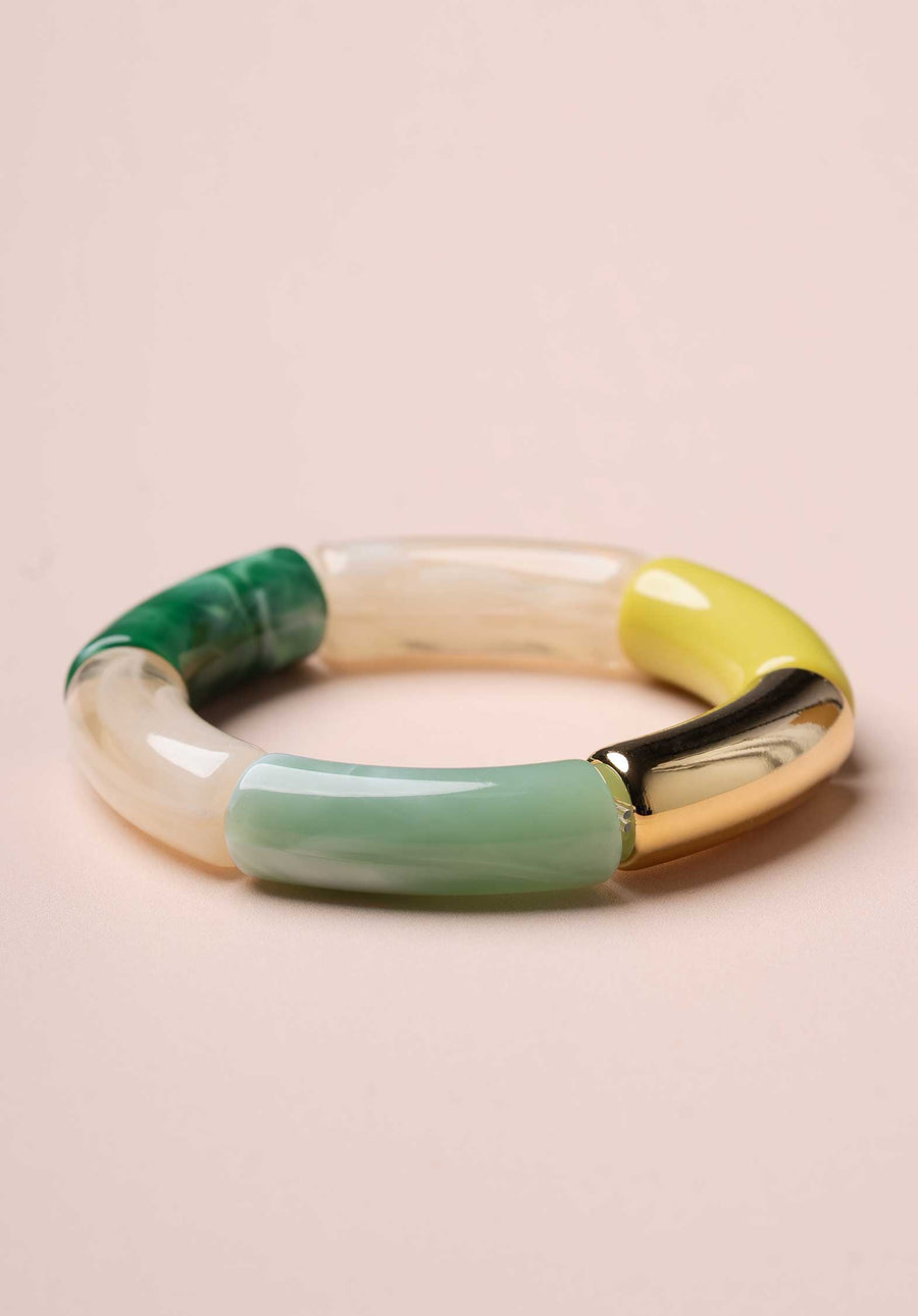 Bangle 23pabr01 Lithos Jonc Green-Gold