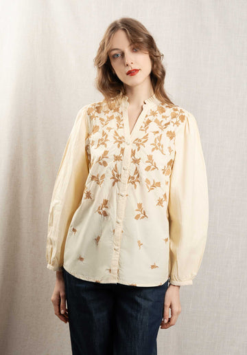 Blouse 389u Beige