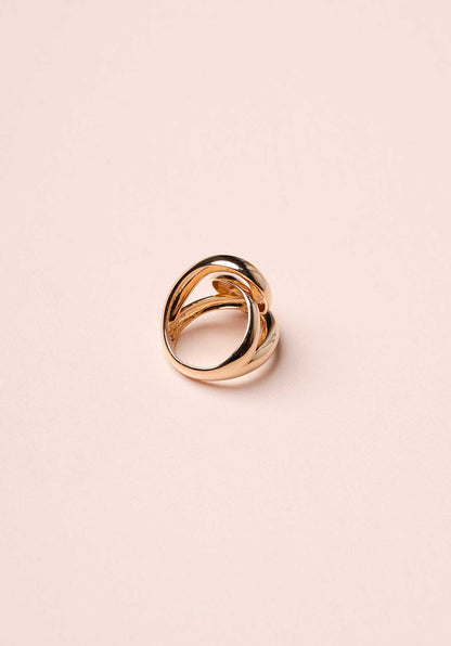 LES CLEIAS | Ariela Bague Ring -  Plated Gold