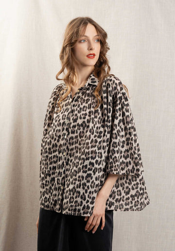 Blouse 13019 Blouse Leopard