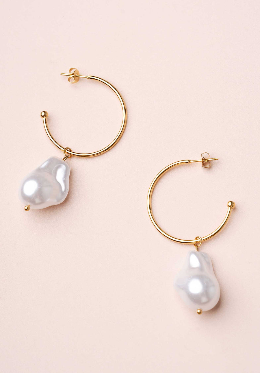 Earring 24acer31 Roseline Boucles Pearl