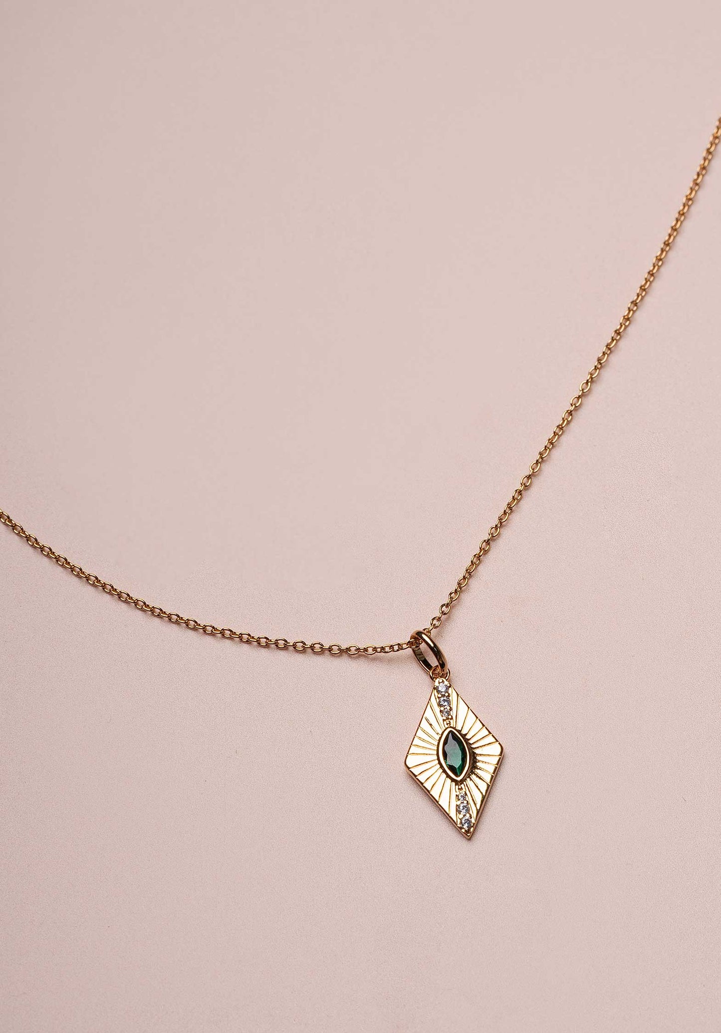 Necklace Liz Collier Green