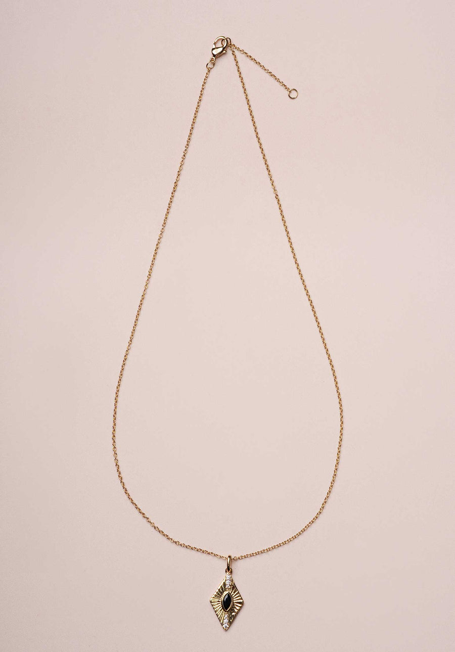 Necklace 23ptpnk19 Liz Collier Black