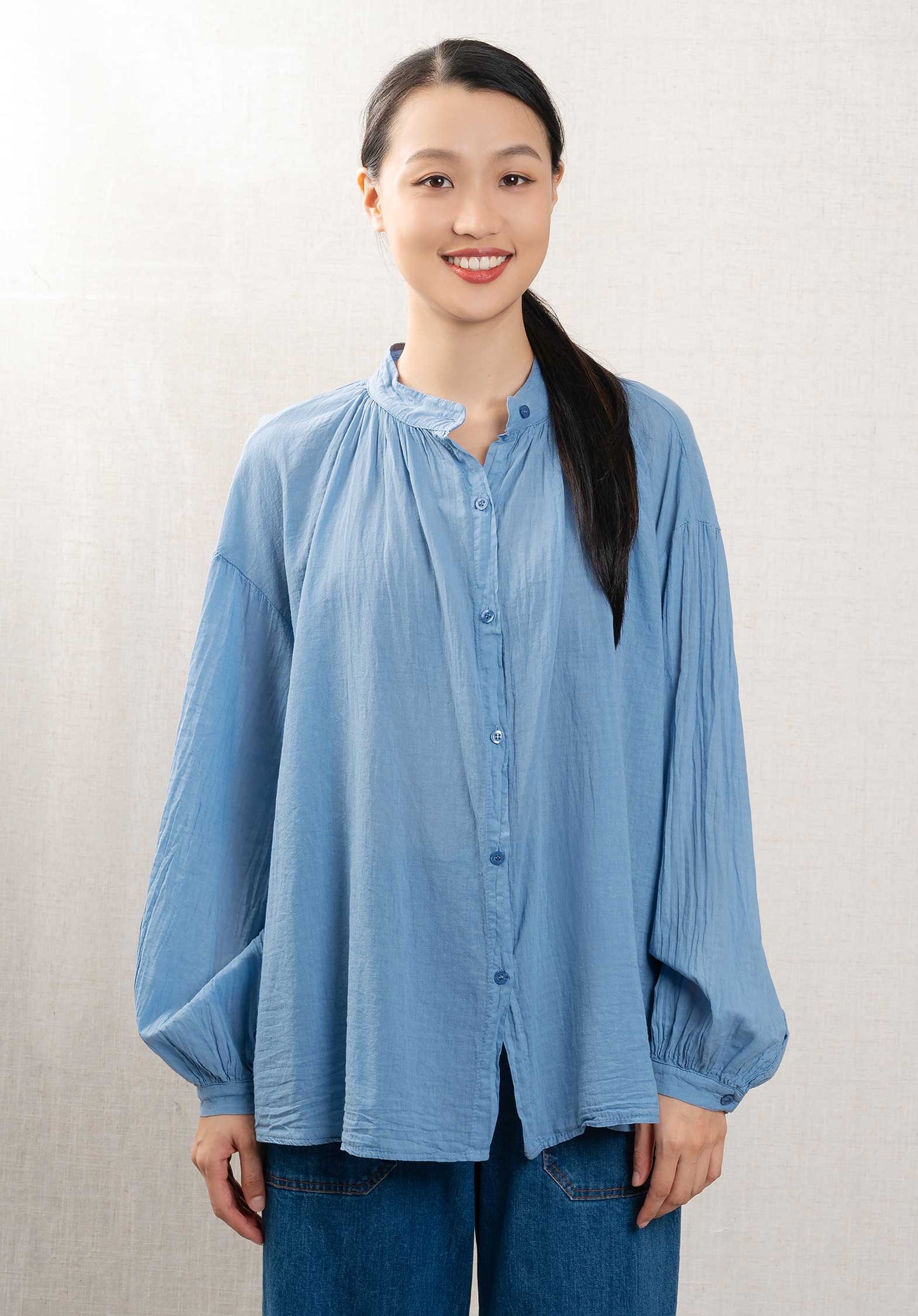 Blouse 18718ara Light-Blue