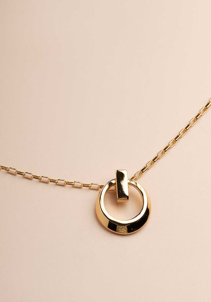 Necklace On Off Necklace Gold