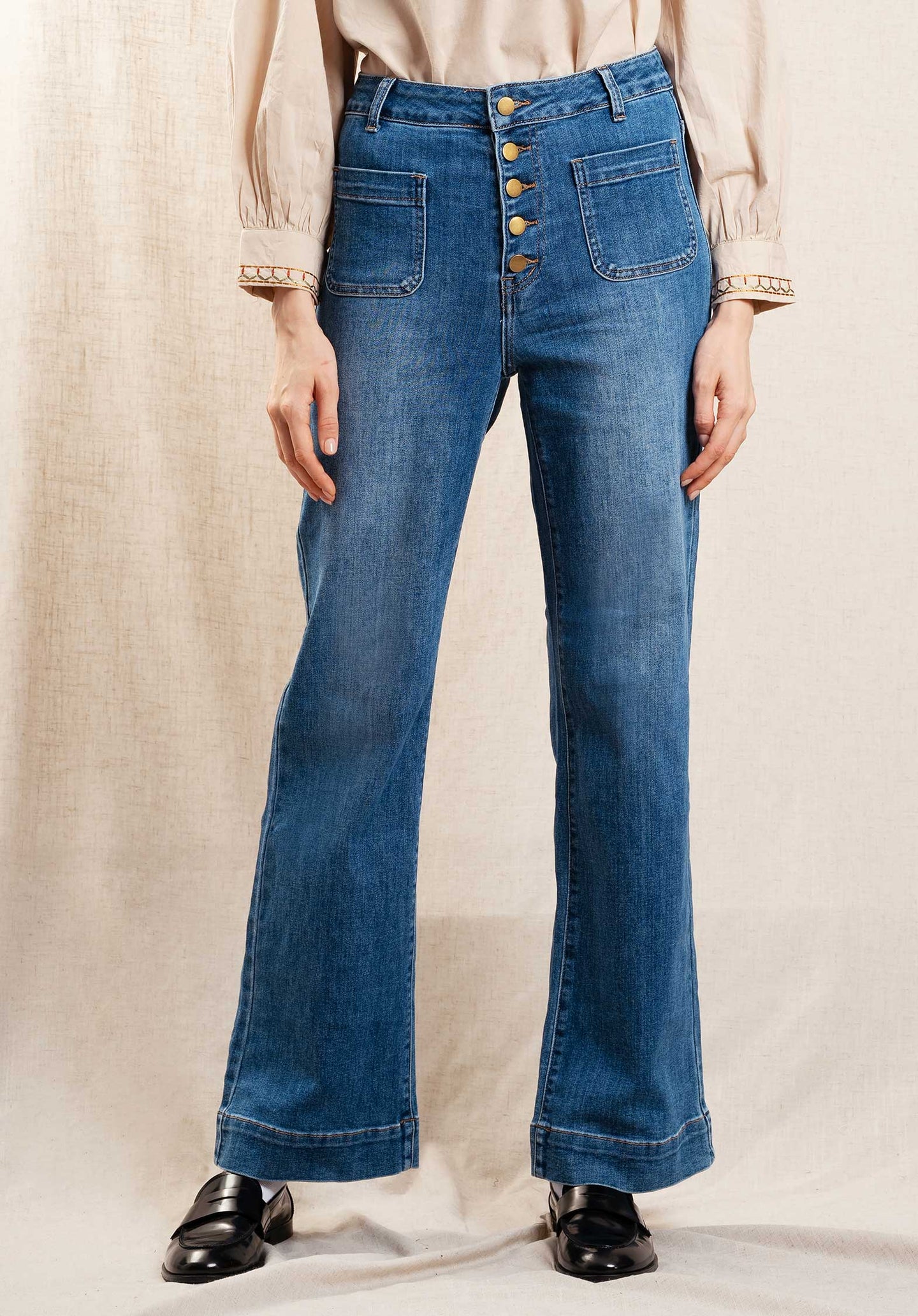 Jeans 123001 Mid-Bleu