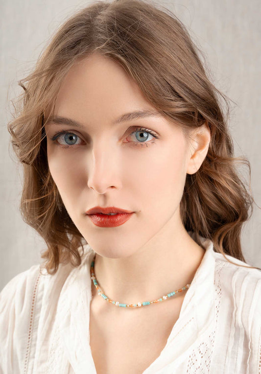 Necklace Hippolyte Collie Light-Blue