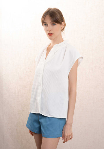 Blouse T1443 Top Blanc