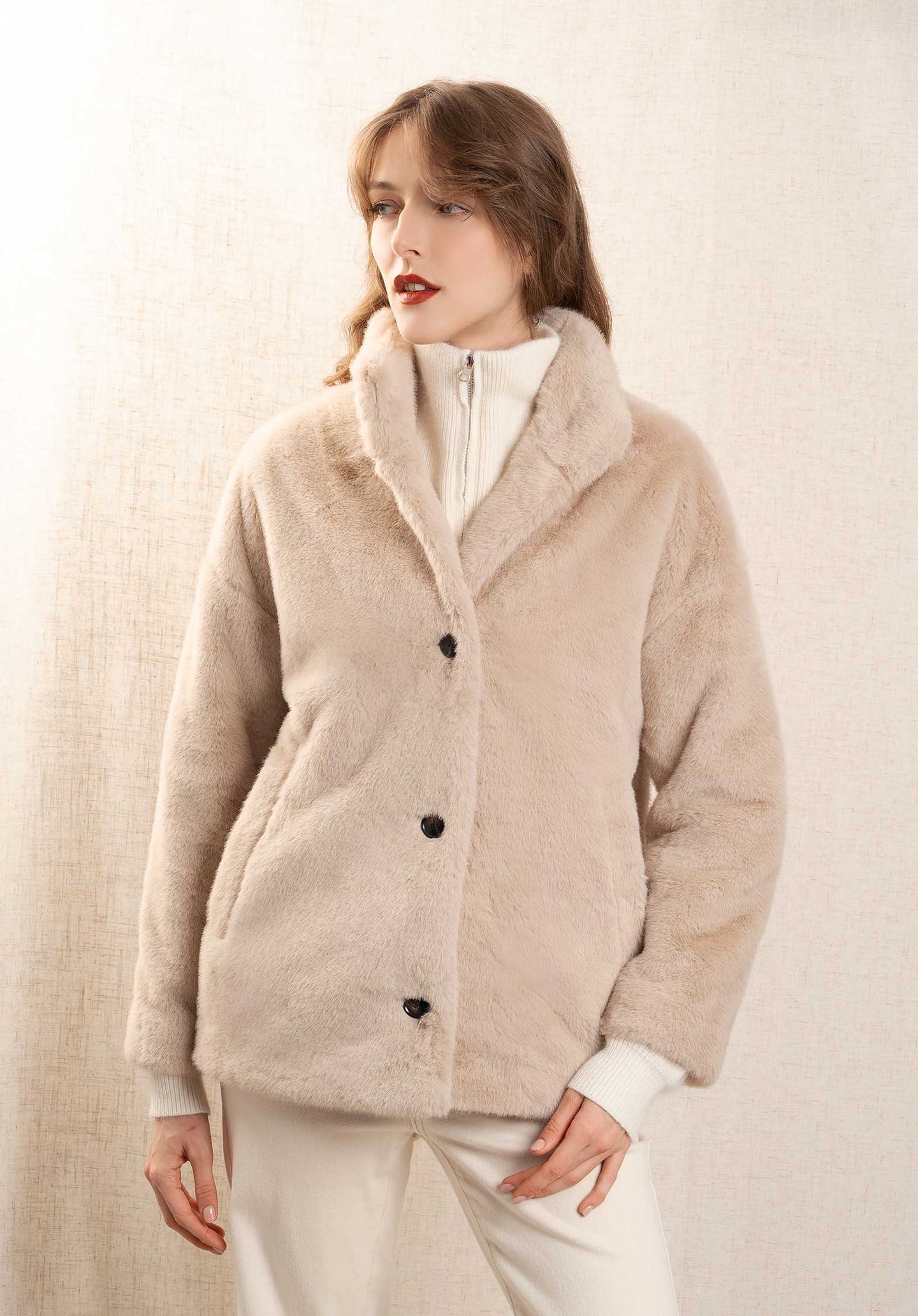 Coat Venus Bcvn553 Natural