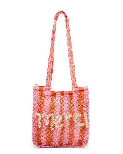 Beach Bag Cara Merci Stripe Rose