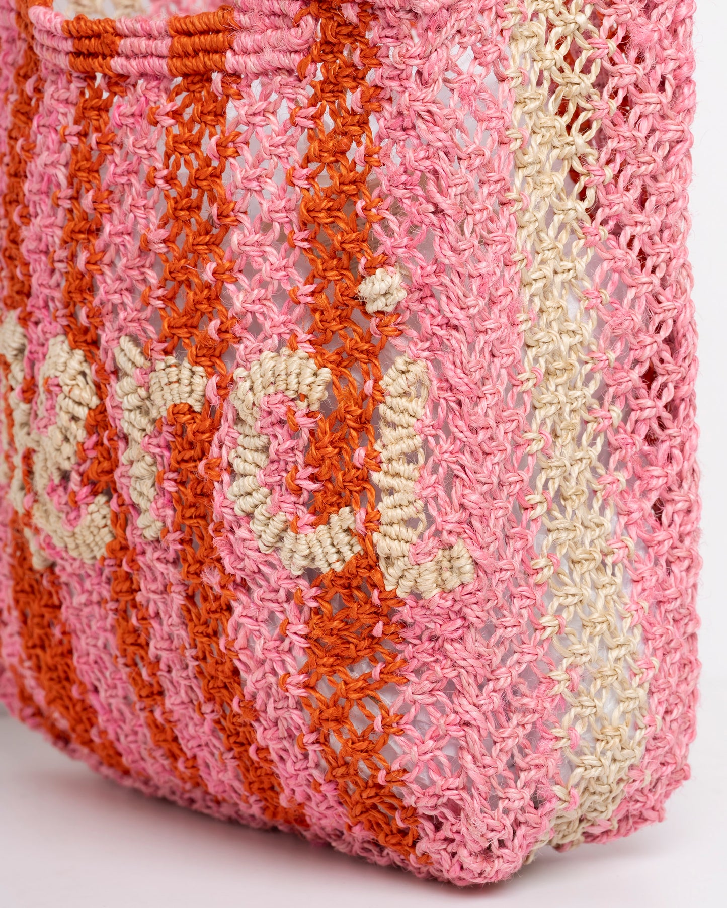 Beach Bag Cara Merci Stripe Rose