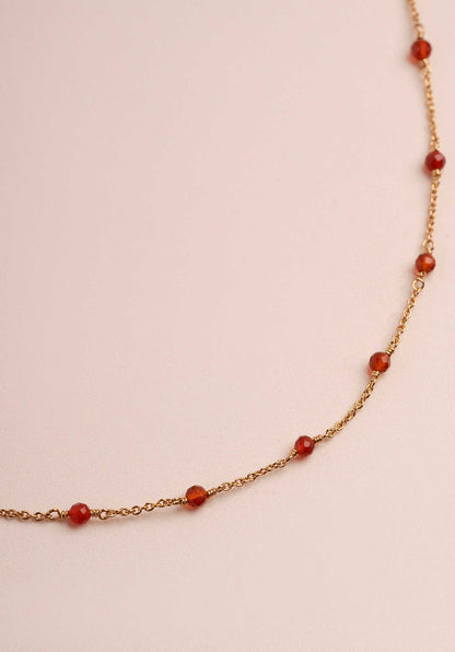 Necklace Dilara Stone Nec Red-Agathe