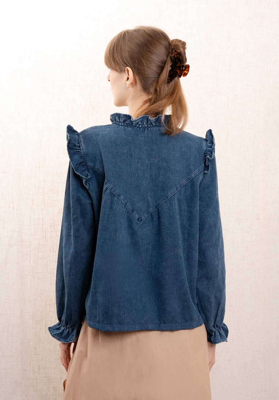 Denim Jacket R1109 Blue