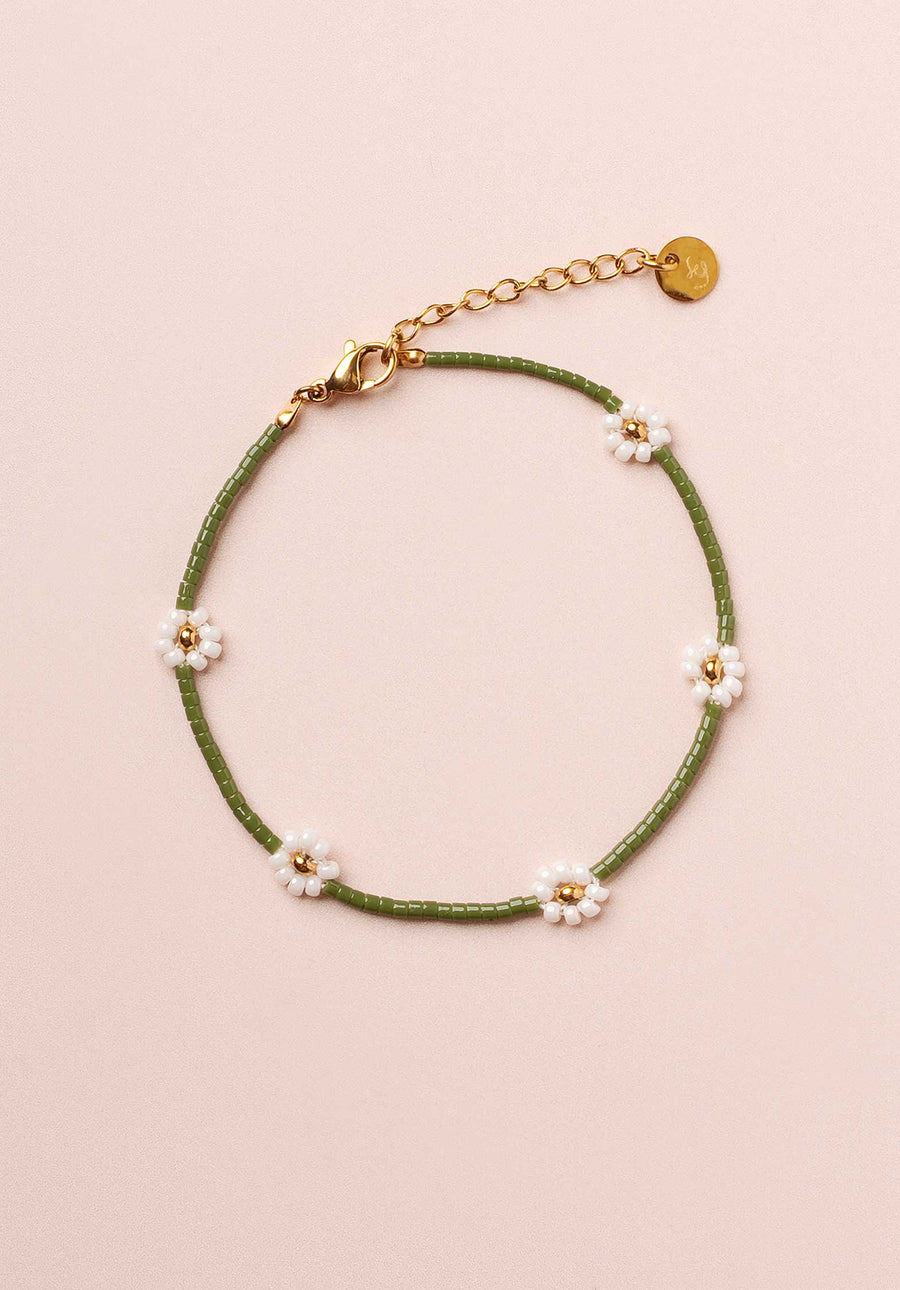 Bracelet Miyuki Flo Lc334b Green