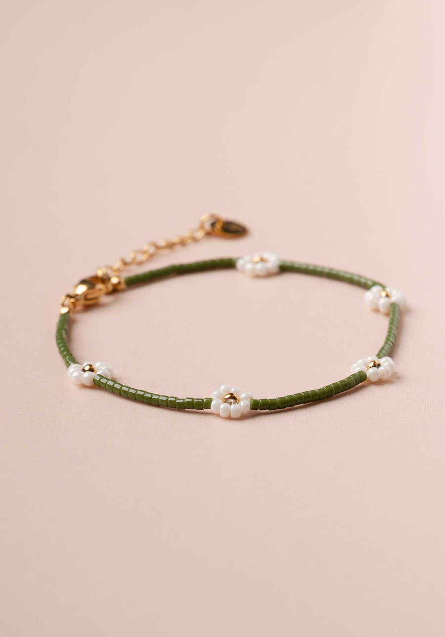 Bracelet Miyuki Flo Lc334b Green