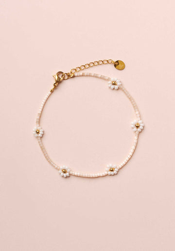 Bracelet Miyuki Flo Lc334b White