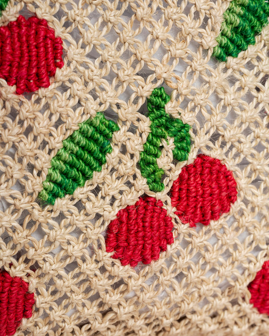 Beach Bag Tracy Cherries Scarlet