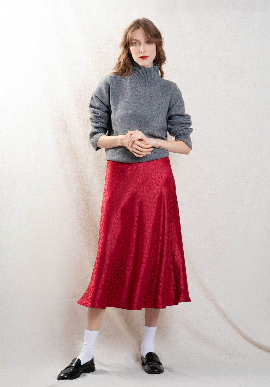 Skirt Ap2434 Bordeaux