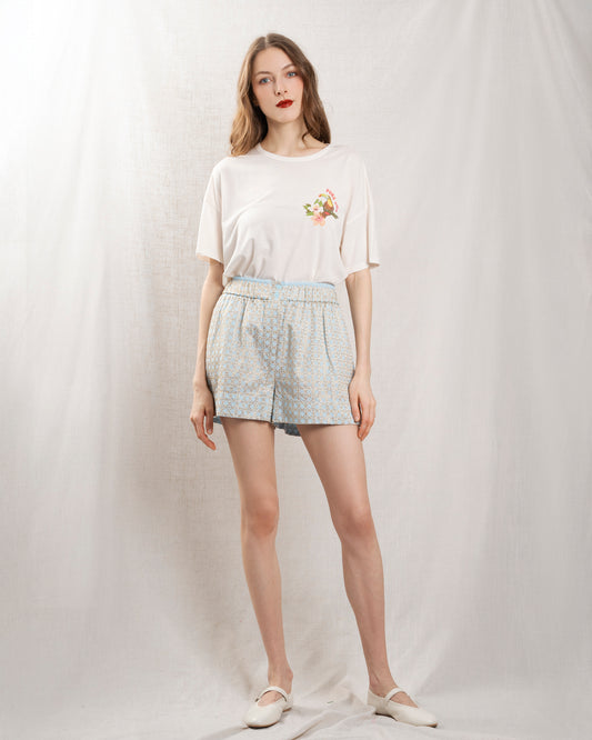 Unisex Tshirt 100 Percent Cotton Jersey Knit Bftr503 - Ecru 01-Ecru