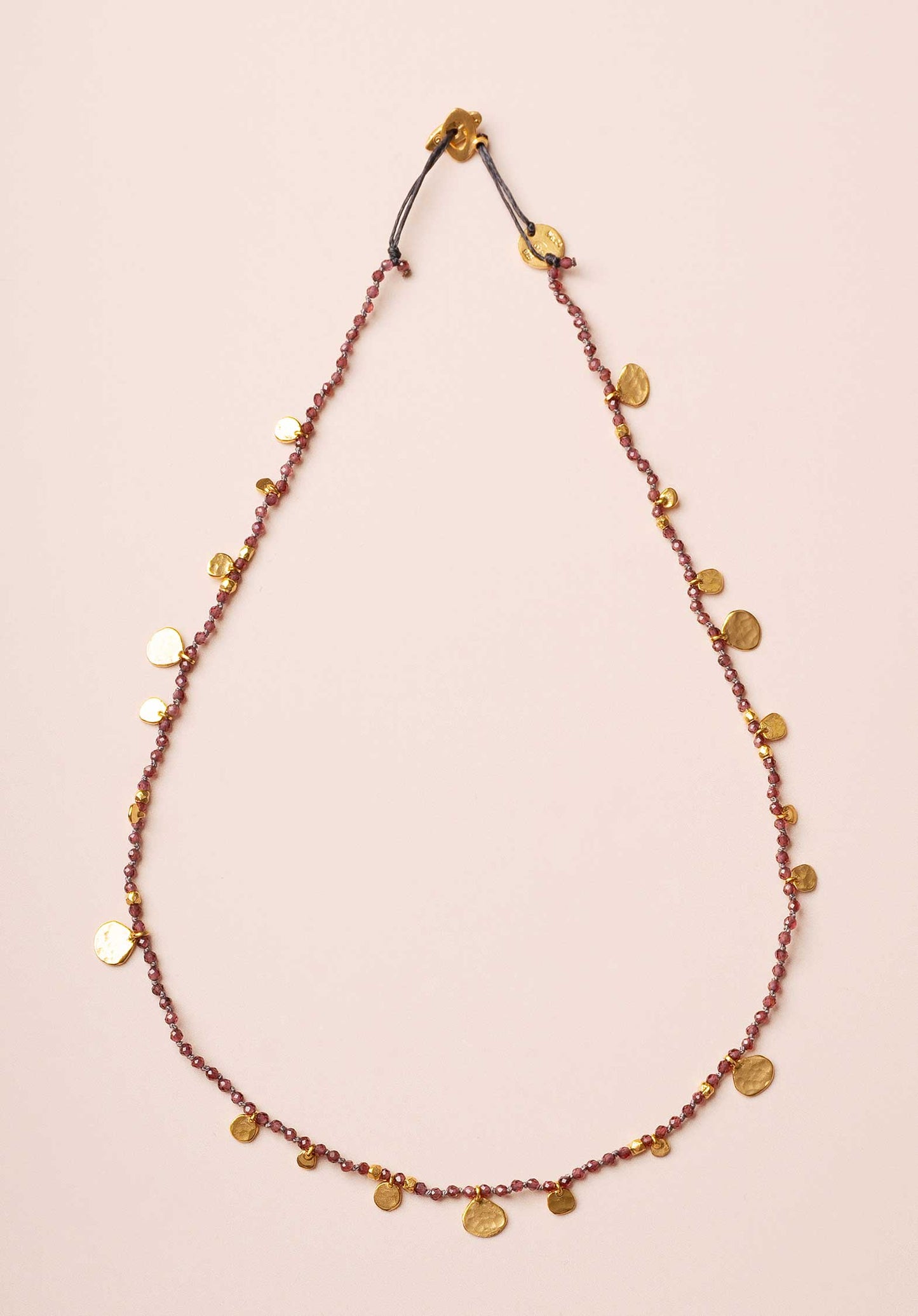 Necklace Smarties Short Garnet
