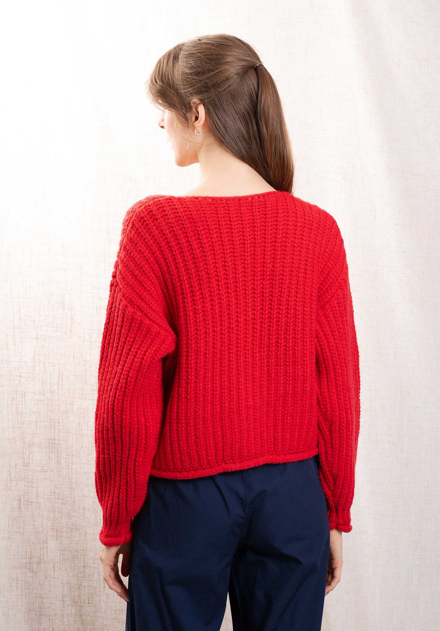 Cardigan Bp278 Rouge