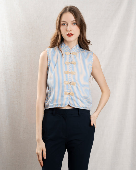 Gilet Thea Vest Sky-Stripes