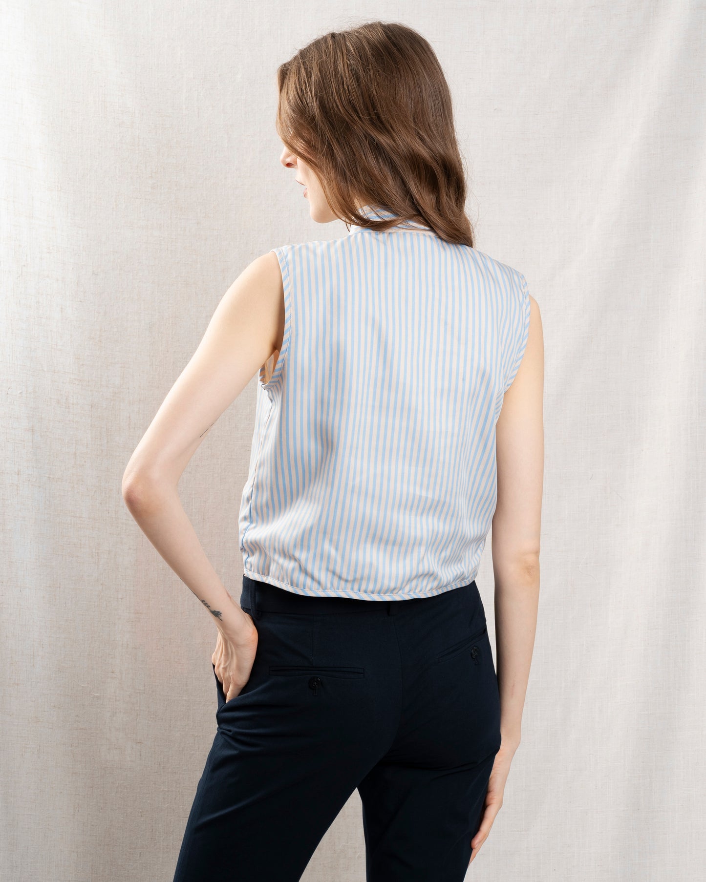 Gilet Thea Vest Sky-Stripes