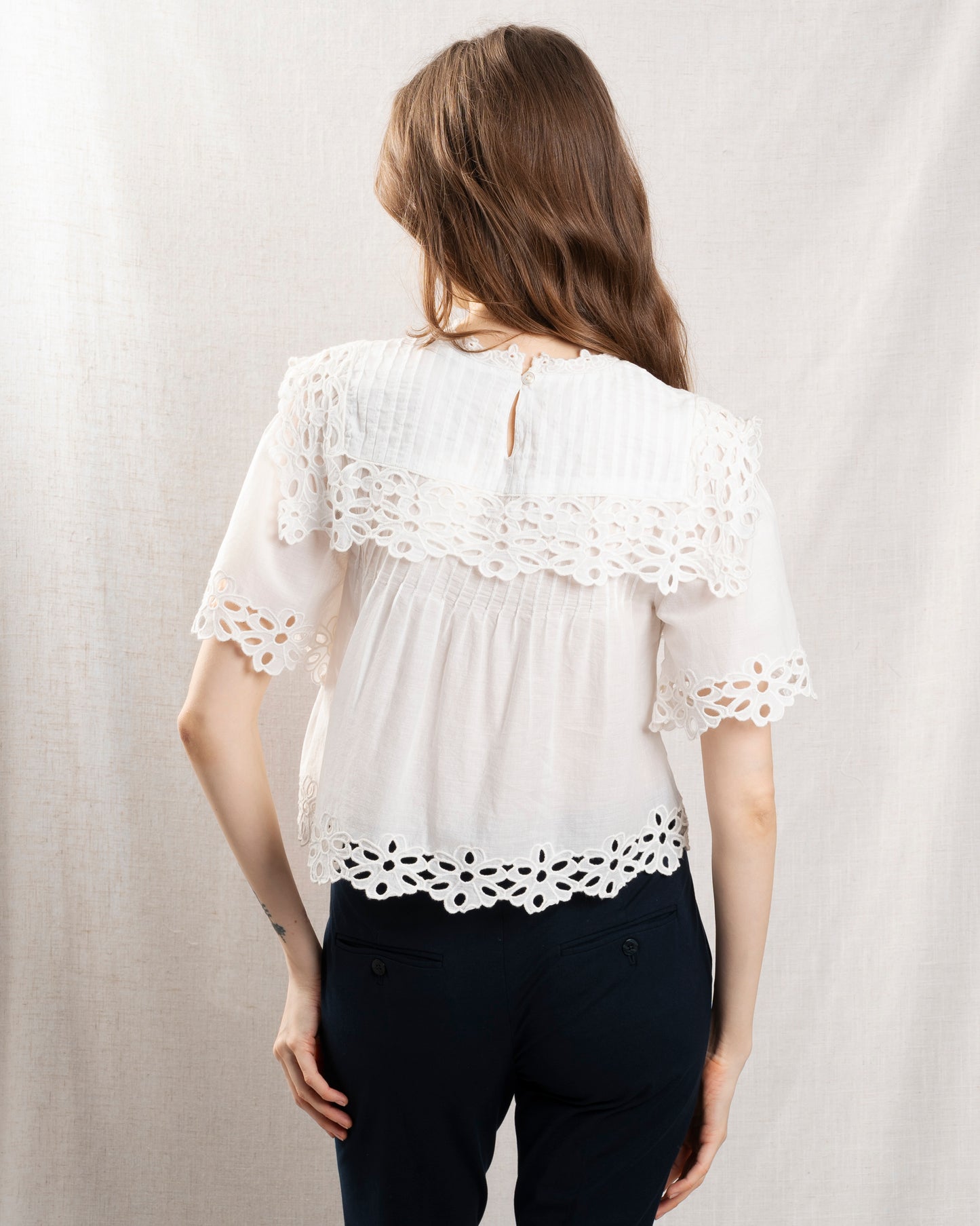 Blouse Ss26-079 White