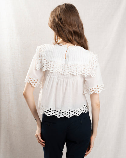 Blouse Ss26-079 White