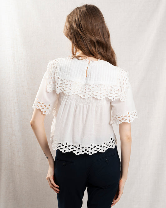 Blouse Ss26-079 White