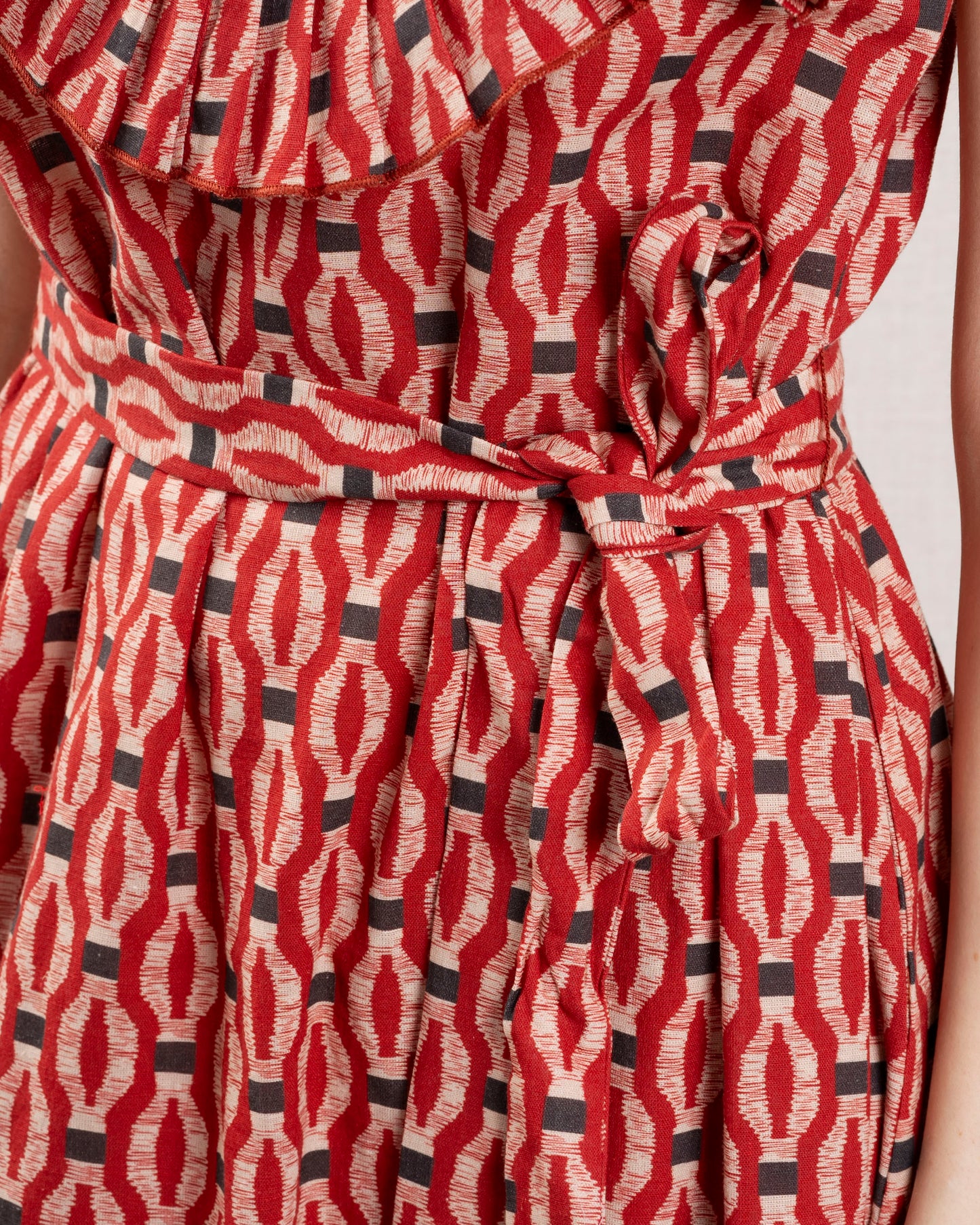 Dress Daytona Dress Red-Chain-Pattern