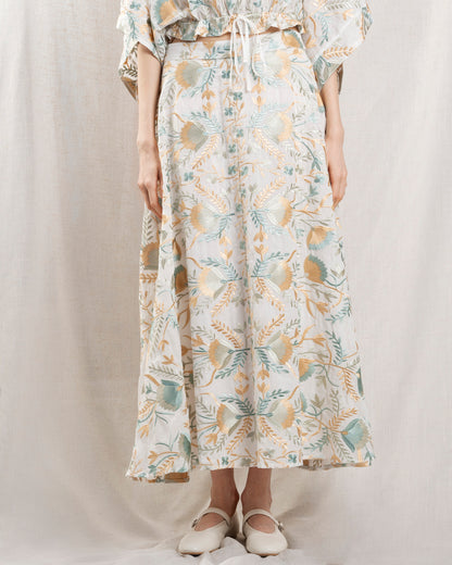 Skirt 4052014 White-Multi-Gre