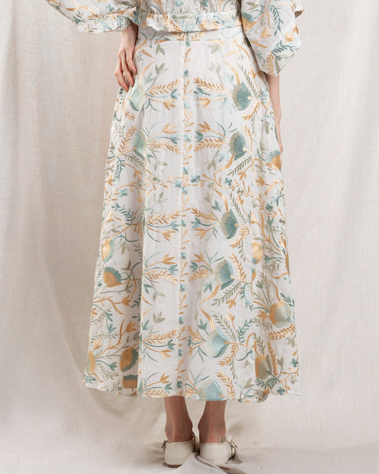 Skirt 4052014 White-Multi-Gre