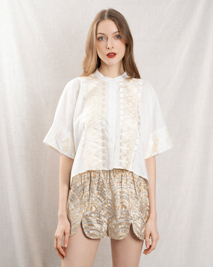 Shirt 2075047 White-Champagne
