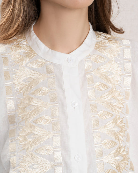 Shirt 2075047 White-Champagne
