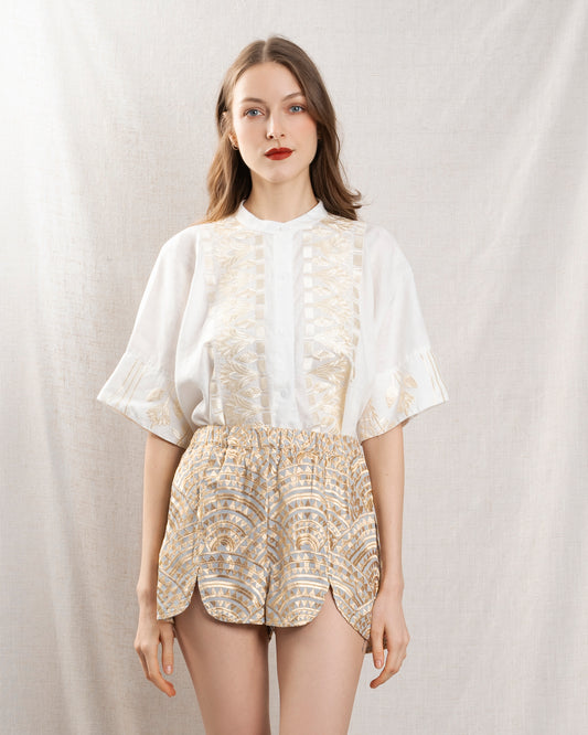Shirt 2075047 White-Champagne