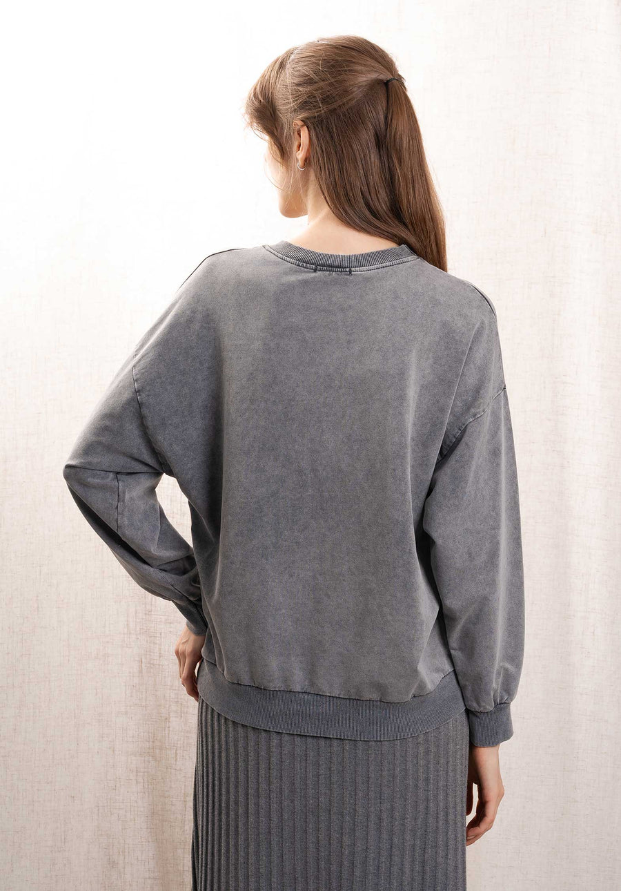 Sweatshirt 4629 Gris-Planete