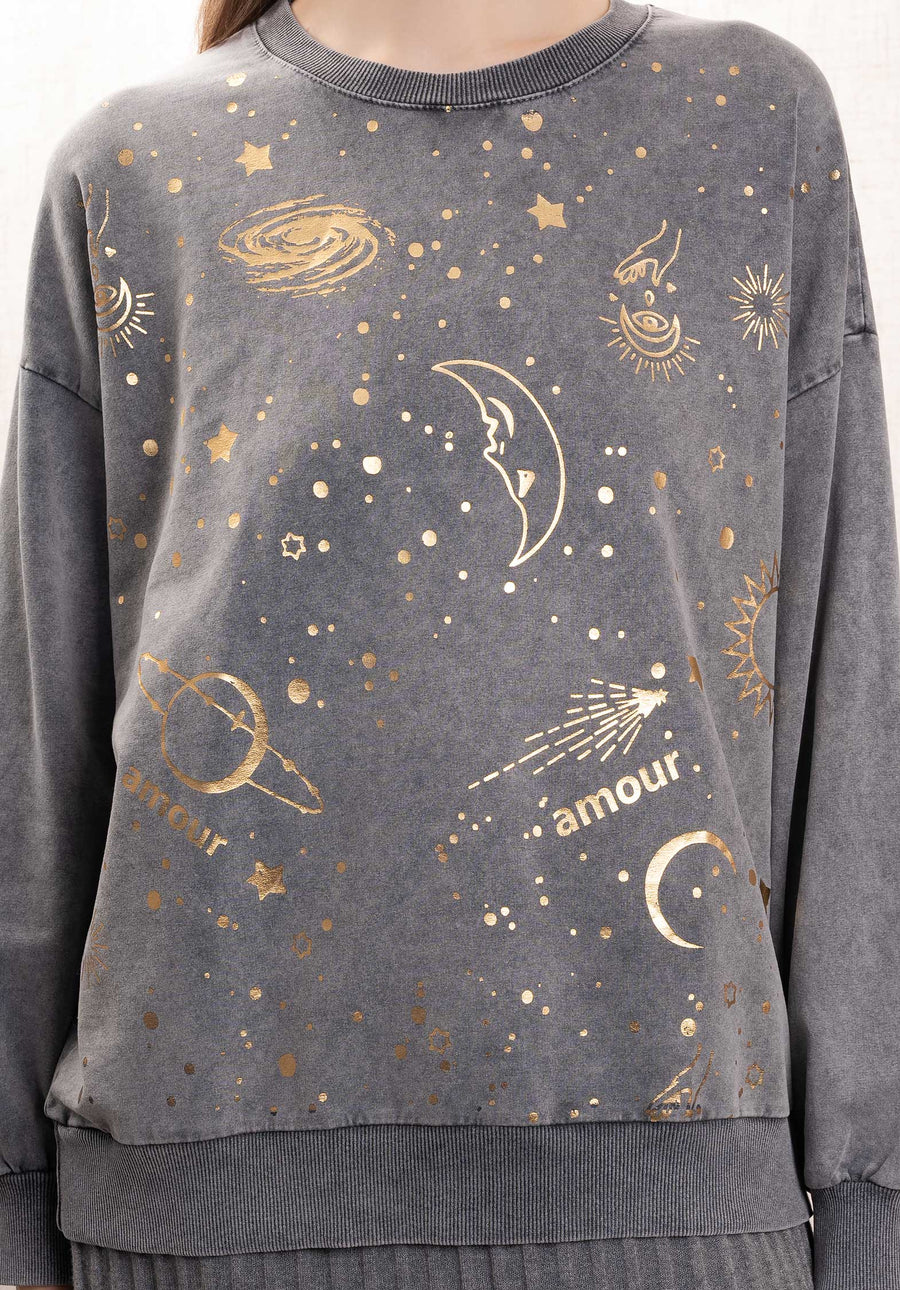 Sweatshirt 4629 Gris-Planete